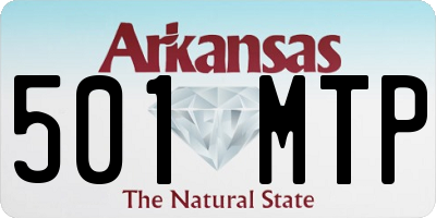 AR license plate 501MTP
