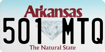 AR license plate 501MTQ