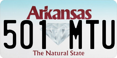 AR license plate 501MTU