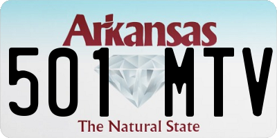 AR license plate 501MTV