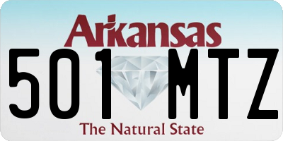 AR license plate 501MTZ