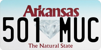 AR license plate 501MUC