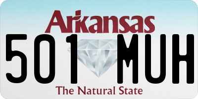 AR license plate 501MUH