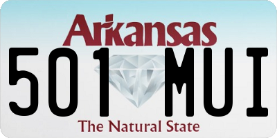 AR license plate 501MUI