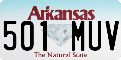 AR license plate 501MUV