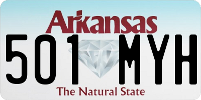 AR license plate 501MYH