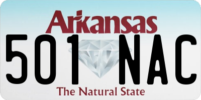 AR license plate 501NAC