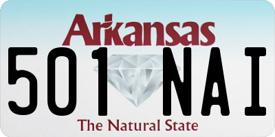 AR license plate 501NAI