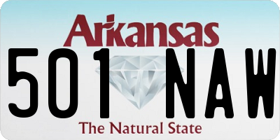 AR license plate 501NAW