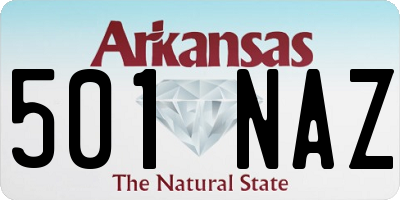 AR license plate 501NAZ