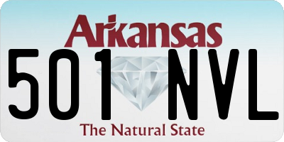 AR license plate 501NVL