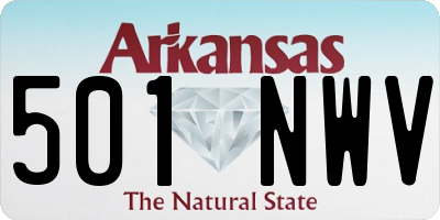 AR license plate 501NWV
