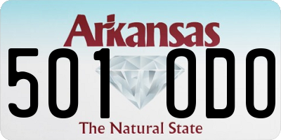 AR license plate 501ODO