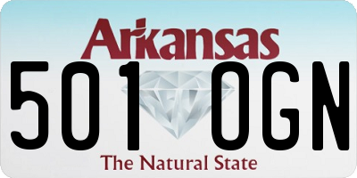 AR license plate 501OGN