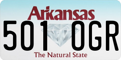 AR license plate 501OGR