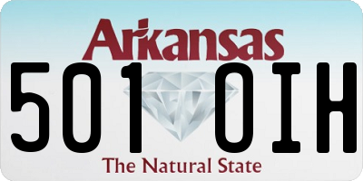 AR license plate 501OIH