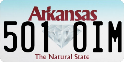 AR license plate 501OIM