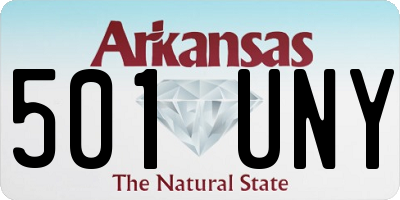 AR license plate 501UNY