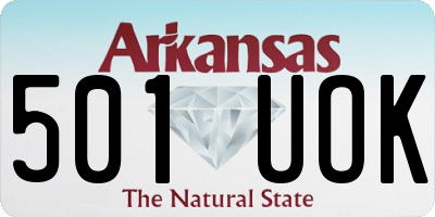 AR license plate 501UOK
