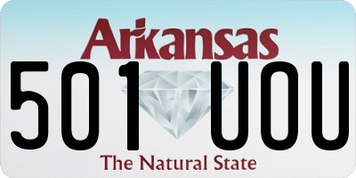 AR license plate 501UOU