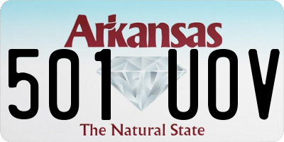 AR license plate 501UOV