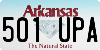 AR license plate 501UPA