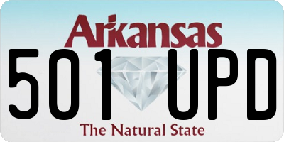 AR license plate 501UPD