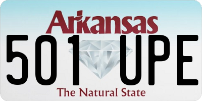 AR license plate 501UPE