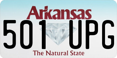 AR license plate 501UPG