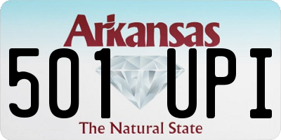 AR license plate 501UPI