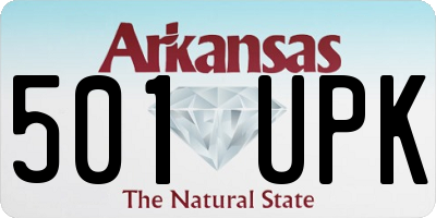AR license plate 501UPK