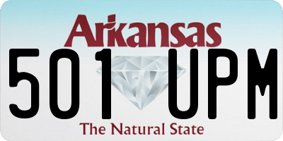 AR license plate 501UPM