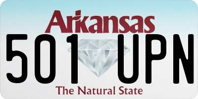 AR license plate 501UPN