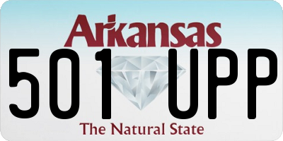 AR license plate 501UPP