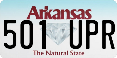 AR license plate 501UPR