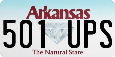 AR license plate 501UPS