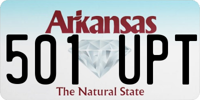 AR license plate 501UPT