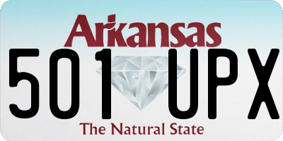 AR license plate 501UPX