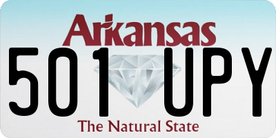AR license plate 501UPY