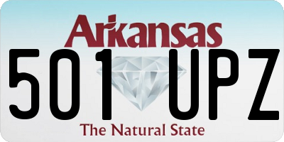 AR license plate 501UPZ