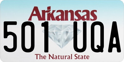 AR license plate 501UQA