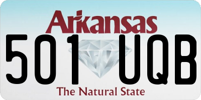 AR license plate 501UQB