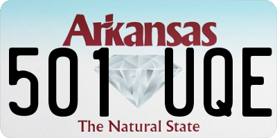 AR license plate 501UQE