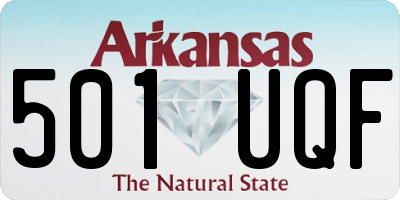 AR license plate 501UQF