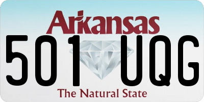 AR license plate 501UQG