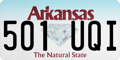 AR license plate 501UQI