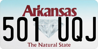 AR license plate 501UQJ