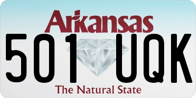 AR license plate 501UQK