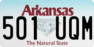 AR license plate 501UQM