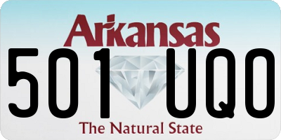 AR license plate 501UQO